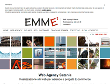 Tablet Screenshot of emmepubblicita.com